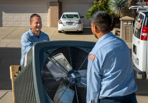 Christian And Pete Doing AC service in Peoria